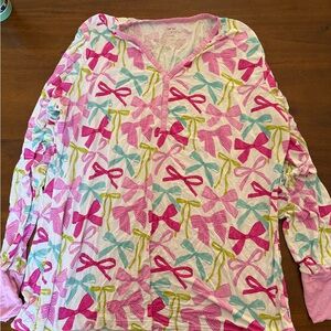 Little Sleepies Colorful Bow Print Pajama Set